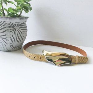 Vintage Apple ACC of NY Snakeskin Belt